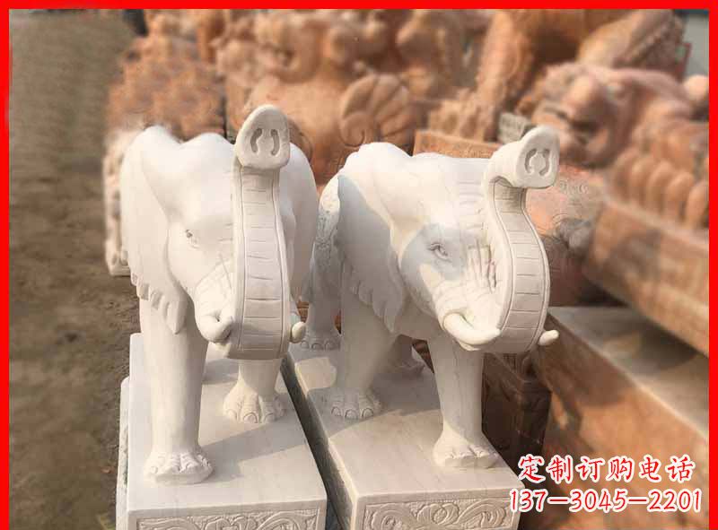 北京产品名称大理石小象招财石雕