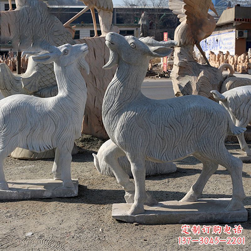 北京大理石精美羊雕塑