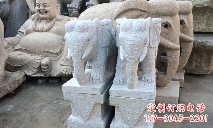 北京大理石大象雕塑 招财进宝