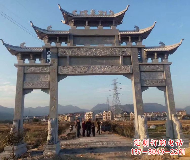 北京大石牌坊雕塑—中领雕塑定制专业