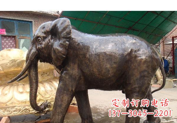 北京精美大象铜雕塑