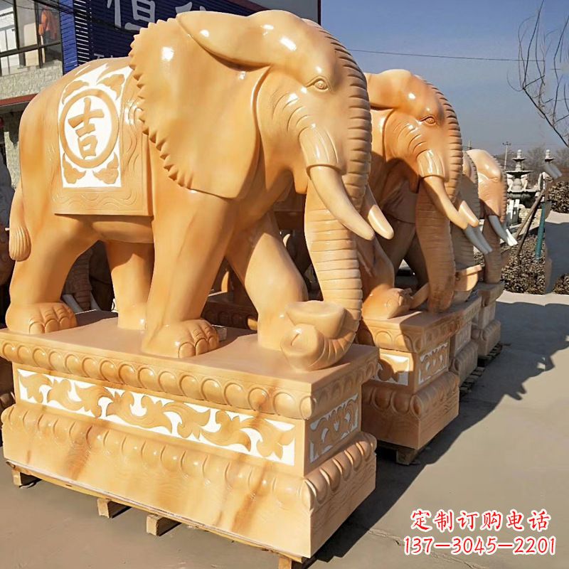 北京大象石雕风水