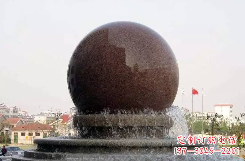 北京大型风水球喷泉石雕