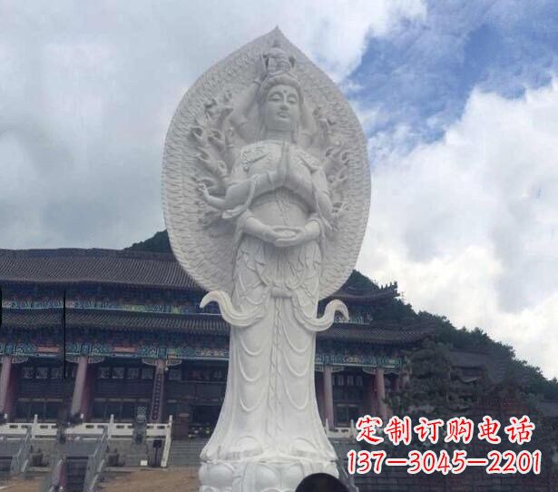 北京精美汉白玉观音雕塑