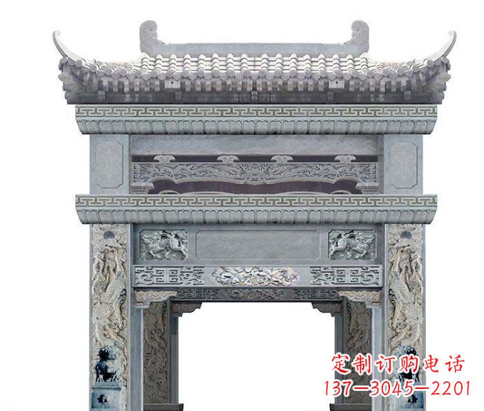 北京精美石雕牌坊雕塑