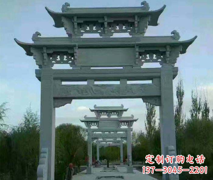 北京牌坊雕塑精美大理石雕塑艺术