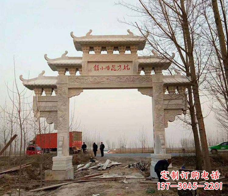 北京大理石牌坊石雕