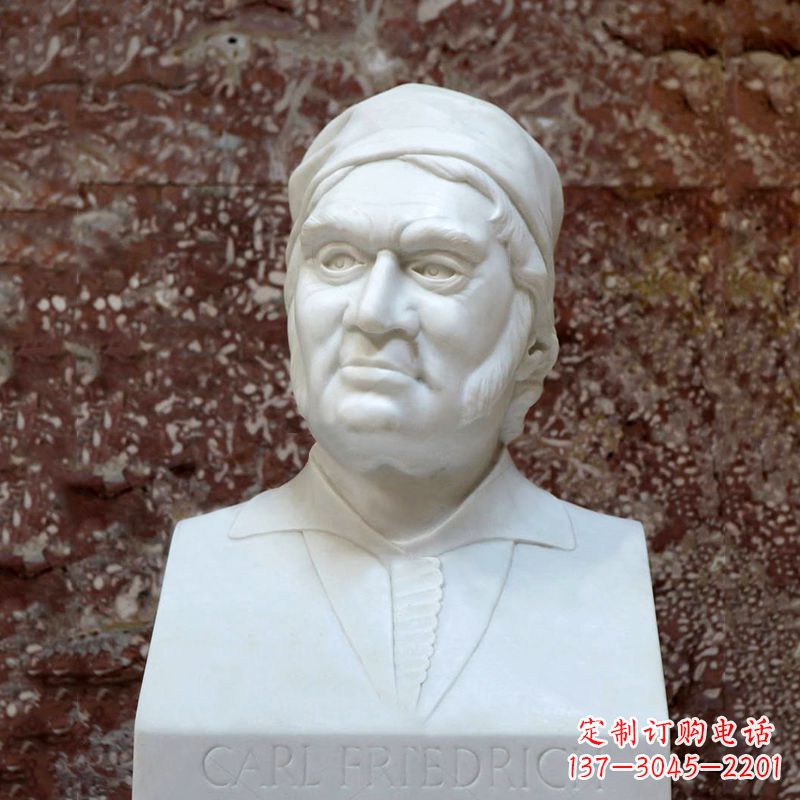 北京德国著名数学家高斯汉白玉石雕塑