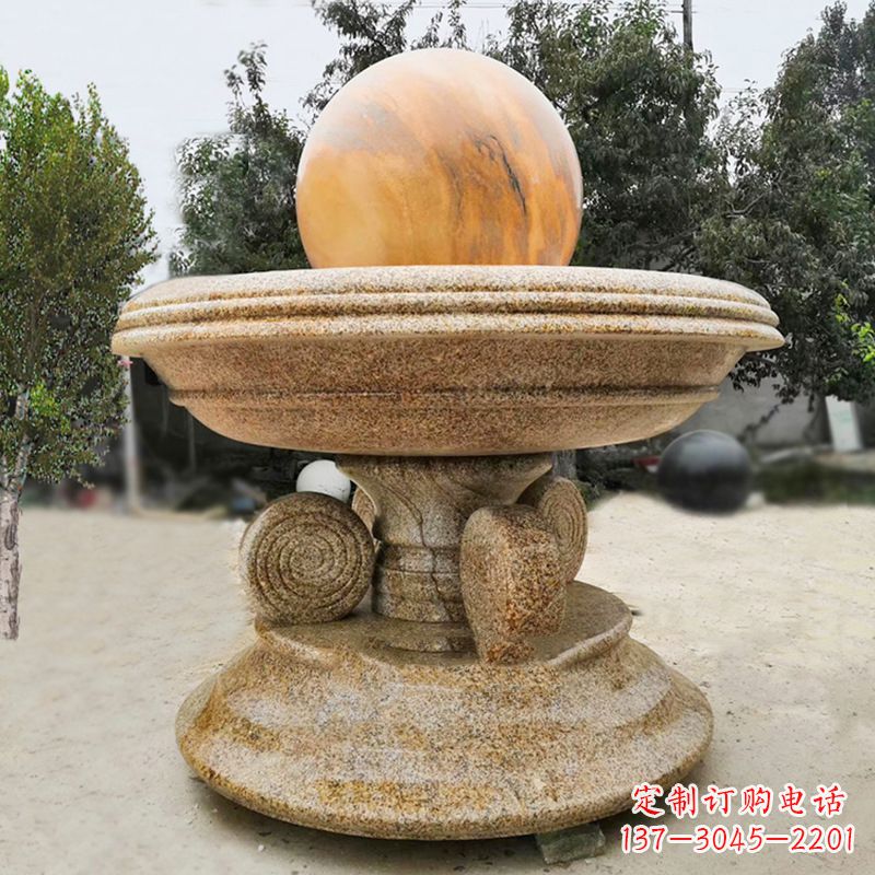 北京中领雕塑最具创意的电动风水球雕塑