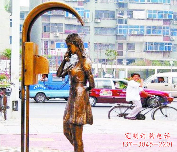 北京女孩铜雕塑——艺术的象征