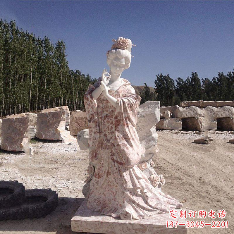 北京传统艺术精美貂蝉石雕塑