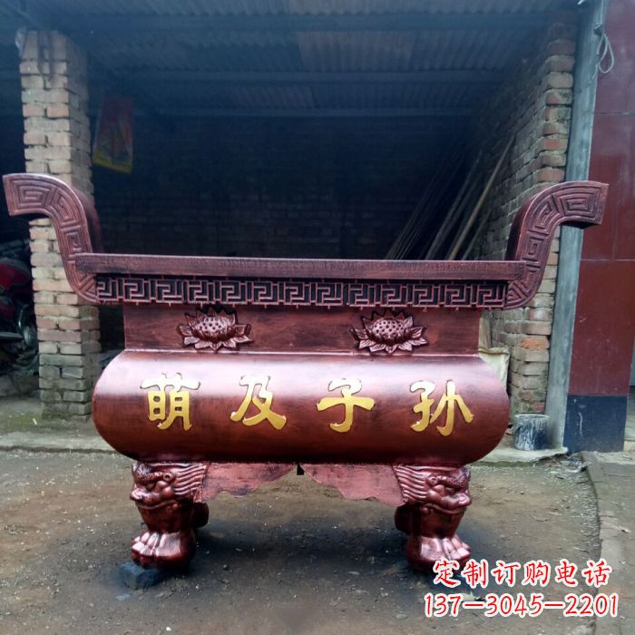 北京特色铜香炉雕塑