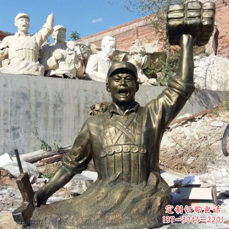 北京董存瑞仿铜头像雕塑