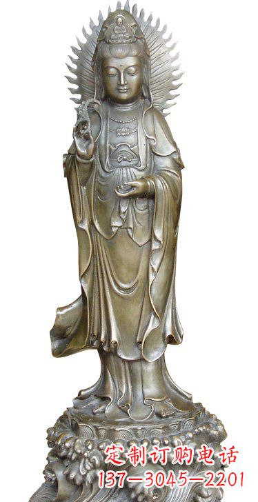 北京渡海观音铜雕塑,定制专属你的福缘