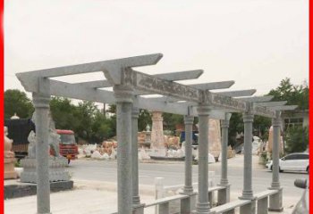北京大理石公园石雕长廊高端定制雕塑