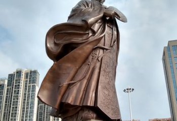 北京珍贵的雕塑艺术--诸葛亮卧龙先生