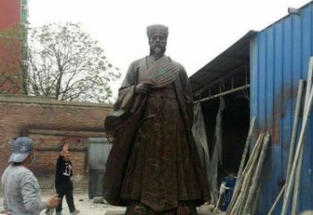 北京典雅大型立式诸葛亮铜雕