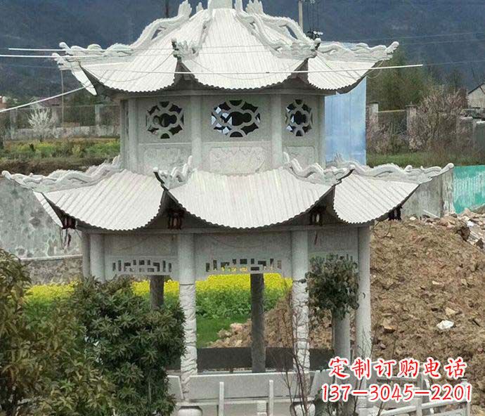 北京古典凉亭石雕