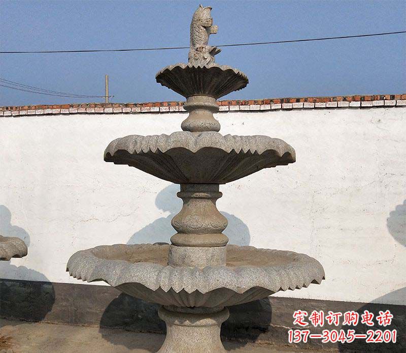 北京多层石质喷泉雕塑