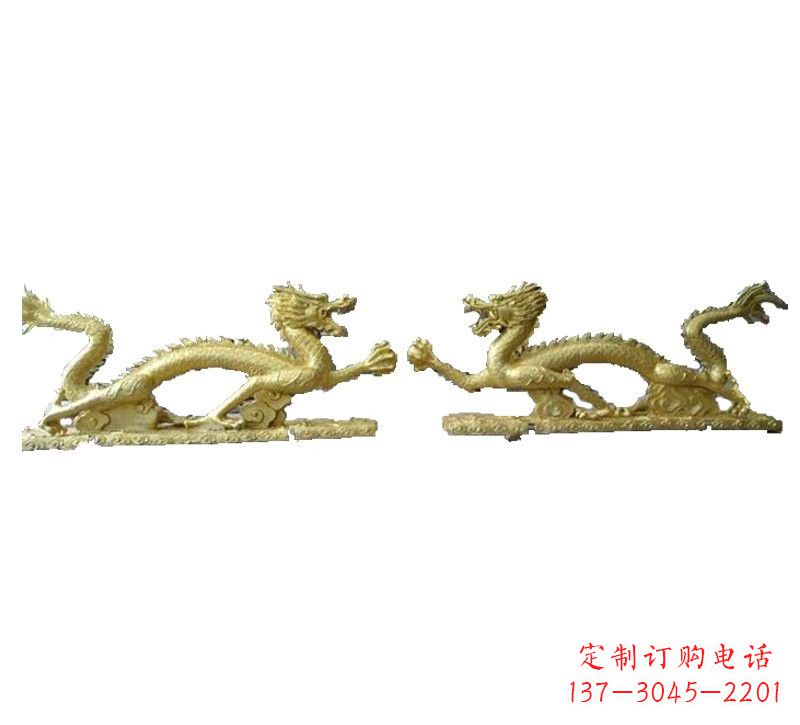 北京二龙戏珠铸铜雕塑