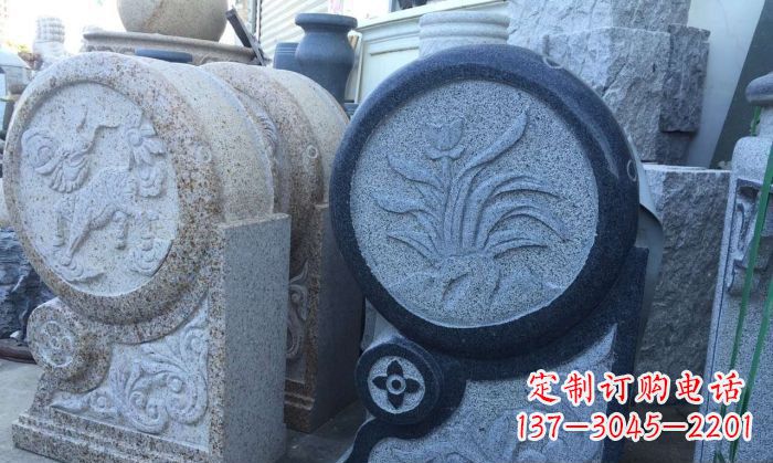 北京传统仿古抱鼓门墩雕塑