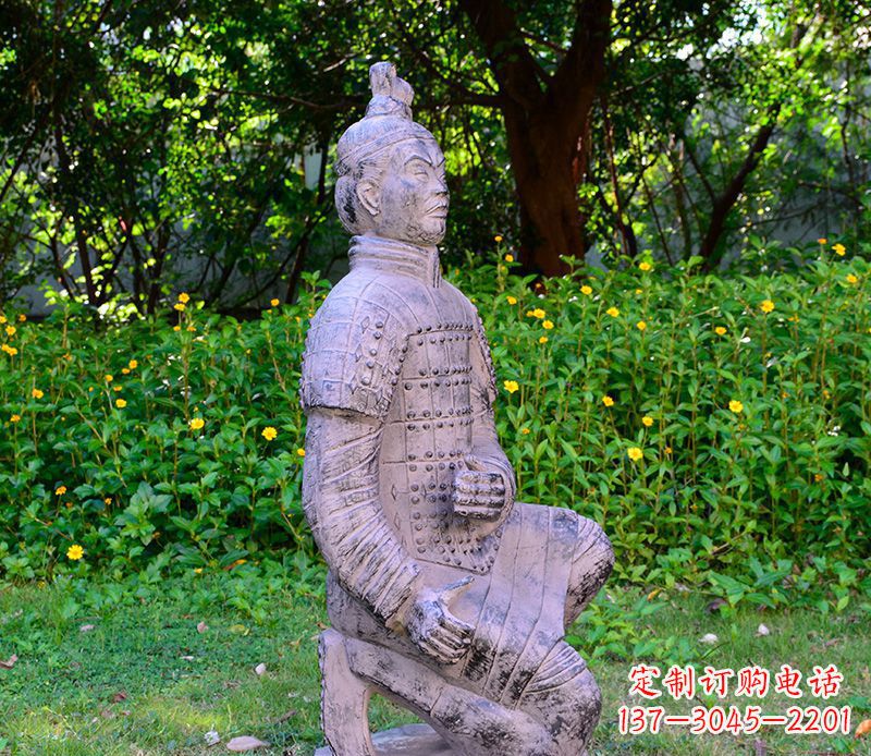 北京仿古兵马俑公园景观石雕