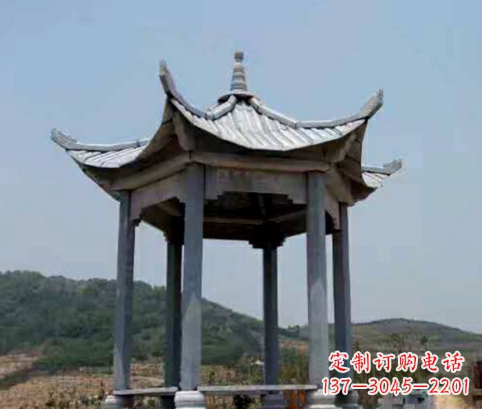 北京仿古六角凉亭石雕 (5)