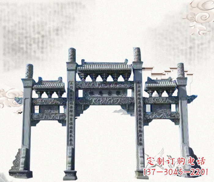 北京精美仿古牌坊雕塑