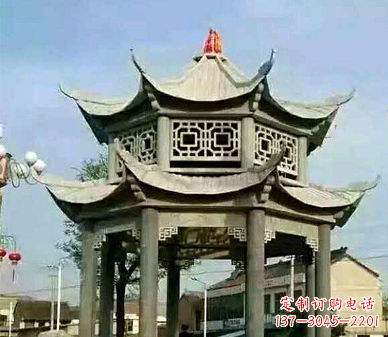 北京精美仿古石凉亭雕塑