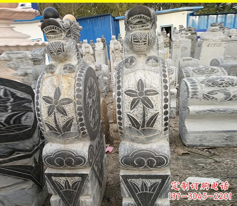 北京仿古石门墩雕塑,传承历史文化