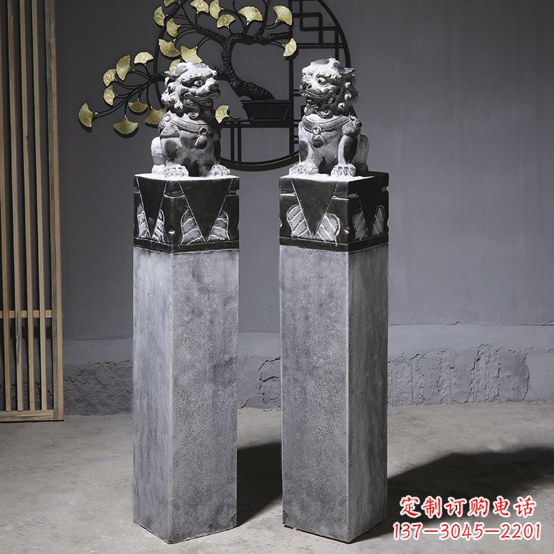 北京仿古石狮子雕塑