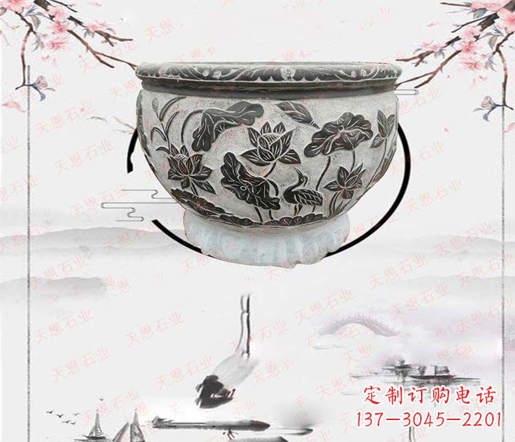 北京仿古石水缸石浮雕石雕，欧式古典设计