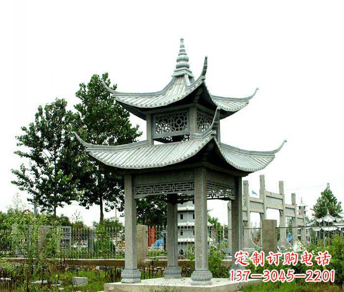 北京仿古双层石雕凉亭