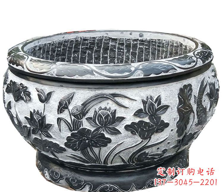 北京传承古典,精致仿古庭院花盆雕塑