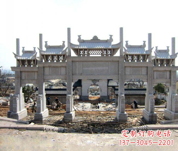 北京仿古牌坊雕塑,定制专属你的古典魅力
