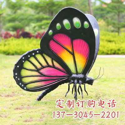 北京仿真蝴蝶_品红色款405x78x110