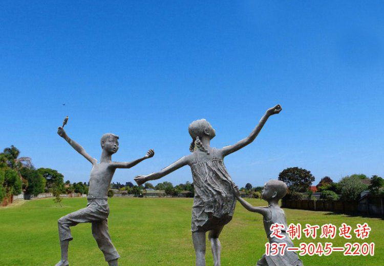 北京精美儿童铜雕
