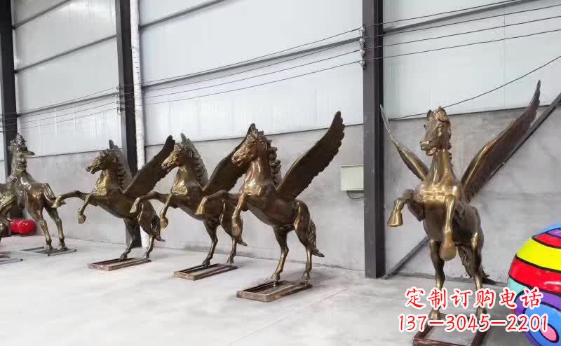 北京精美绝伦的飞马铜雕