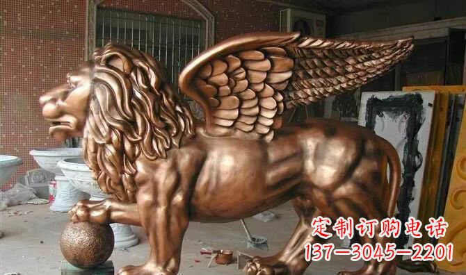 北京飞狮玻璃钢动物雕塑