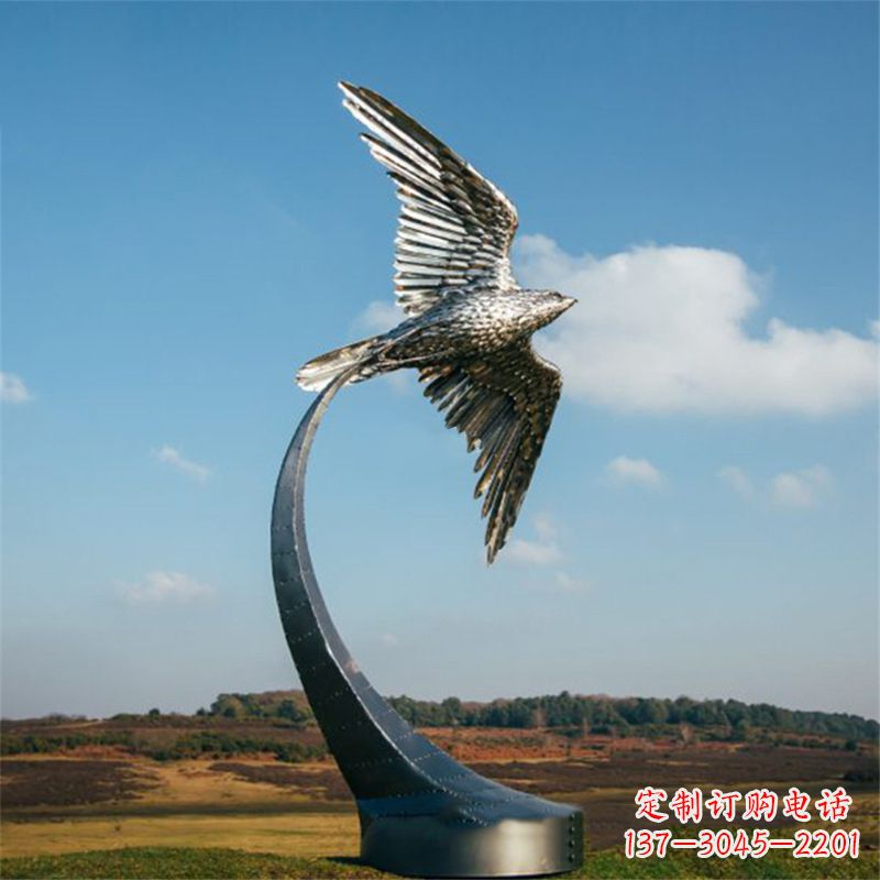 北京不锈钢老鹰雕塑