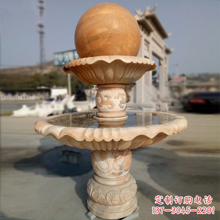 北京精致的风水球石雕塑