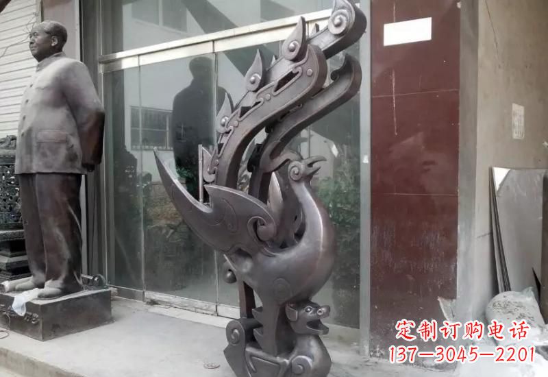北京艺术级凤凰铜雕