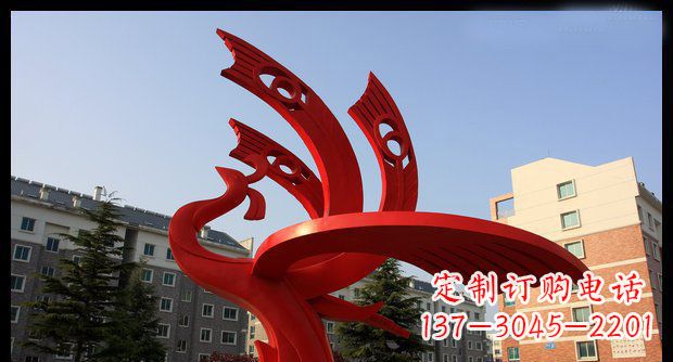 北京不锈钢凤凰雕塑