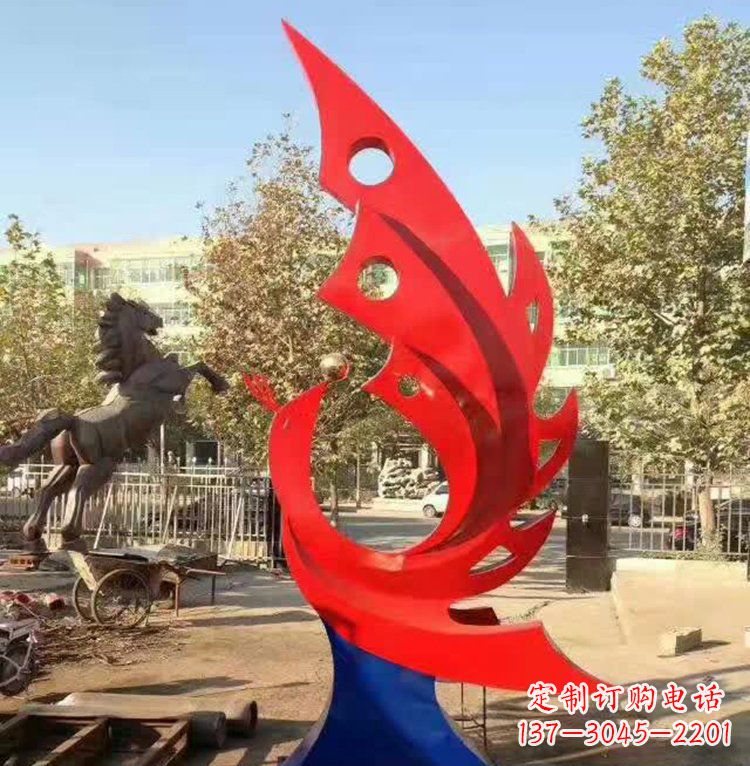 北京艺术精美的不锈钢凤凰雕塑