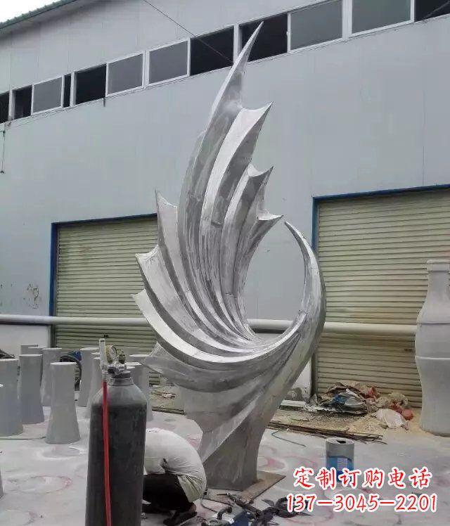 北京 不锈钢凤凰抽象雕塑