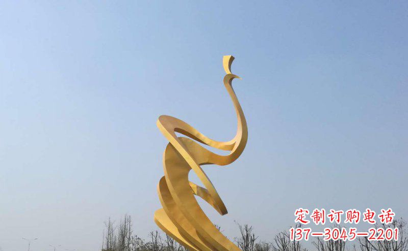 北京抽象凤凰不锈钢雕塑