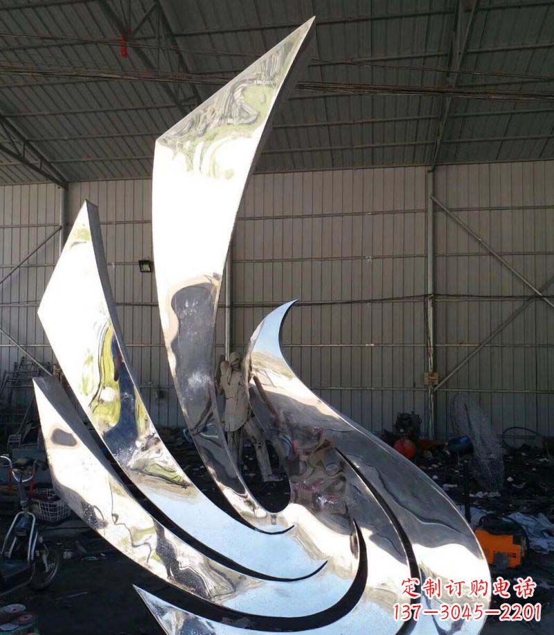 北京精巧不锈钢和平鸽雕塑