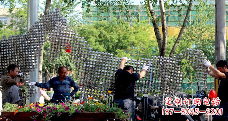 北京中领雕塑 - 动物抽象不锈钢雕塑