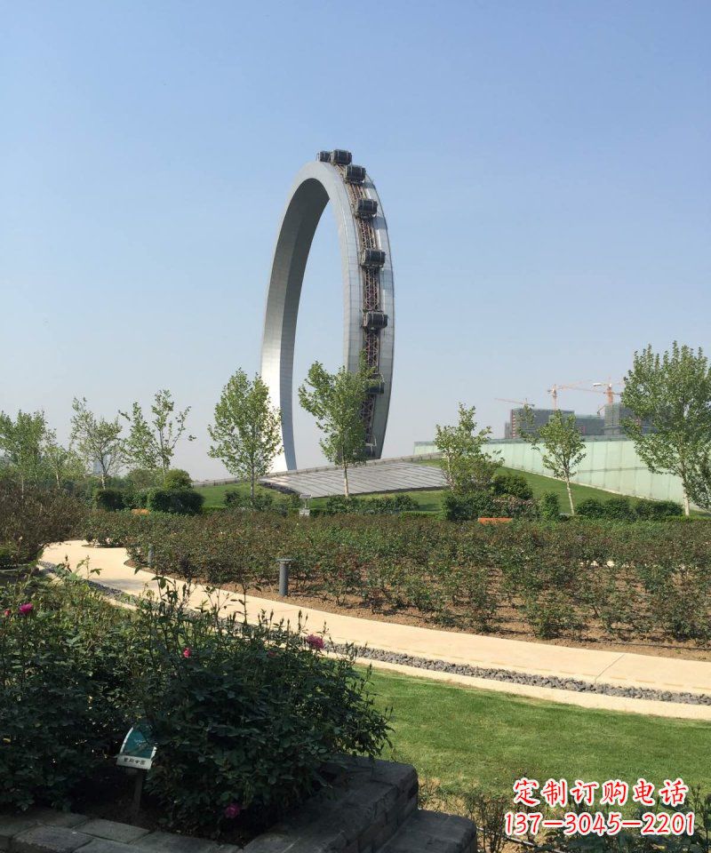 北京精美摩天轮不锈钢抽象雕塑