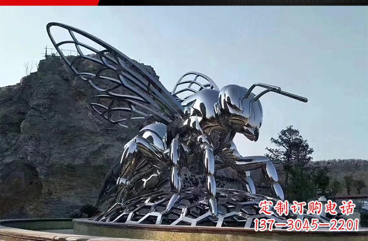 北京优雅活泼的不锈钢大型蚂蚁雕塑
